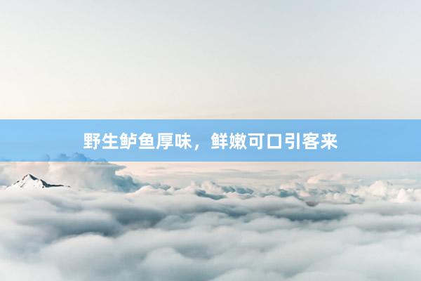 野生鲈鱼厚味，鲜嫩可口引客来
